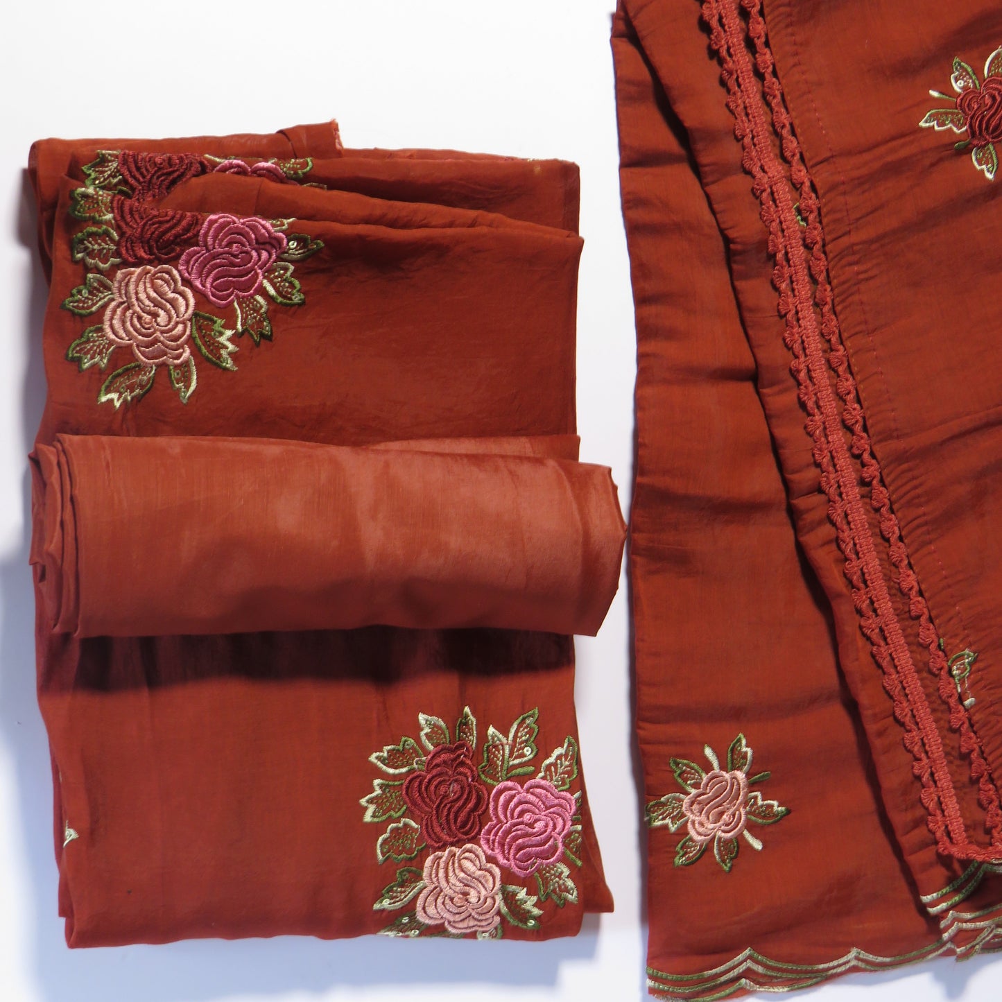 Mul Chanderi Unstiched Salwar Suit - KVC1001