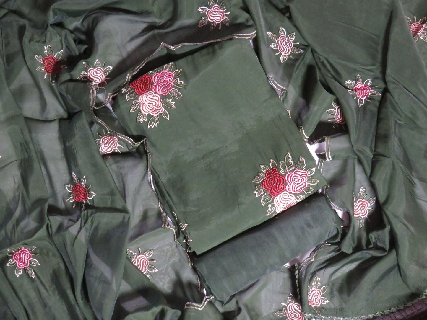 Mul Chanderi Unstiched Salwar Suit - KVC1001