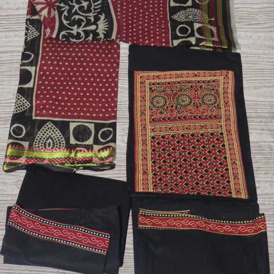 Cotton Printed Unstitched Salwar Suit - KVC1003